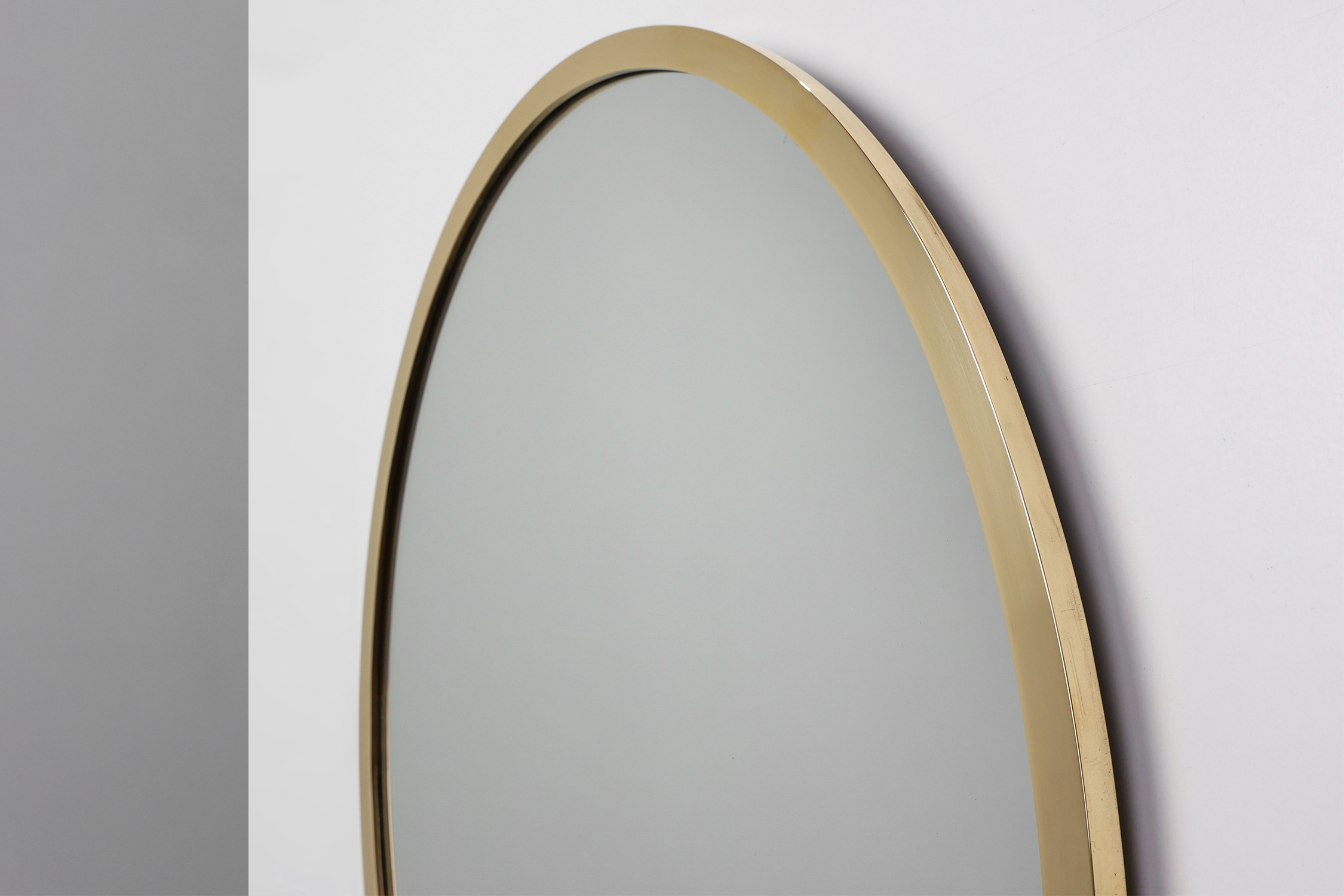 Art Deco Copper‑Plated Metal Mirror, Belgium ca. 1925thumbnail